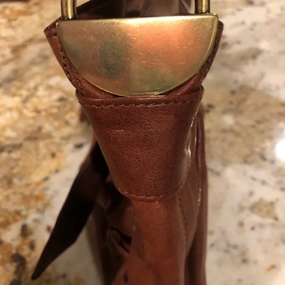 Kooba cognac brown mini-medium leather purse (P2) - Picture 3 of 7